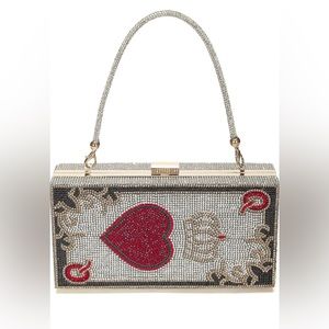 New Queen Of Hearts Evening Bag